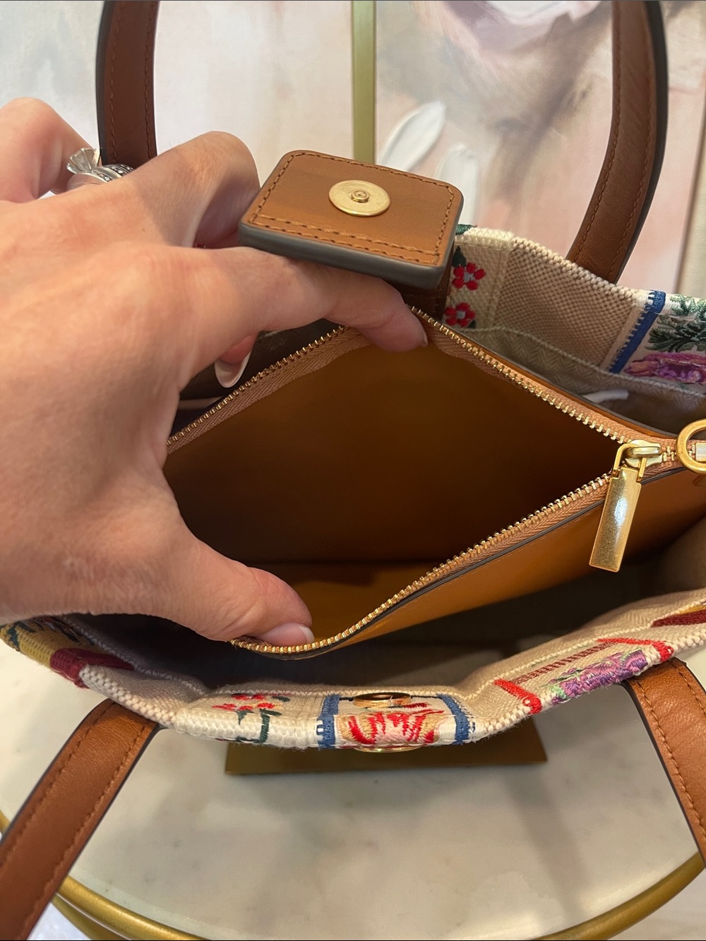 NWOT Tote Bag Walker Webbing Satchel - Picture 9 of 10